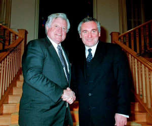 Ted Kennedy and Bertie Ahern