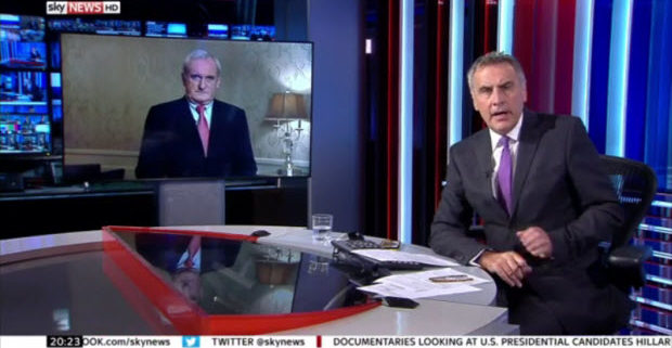 Bertie Ahern discussing Brexit on Sky News