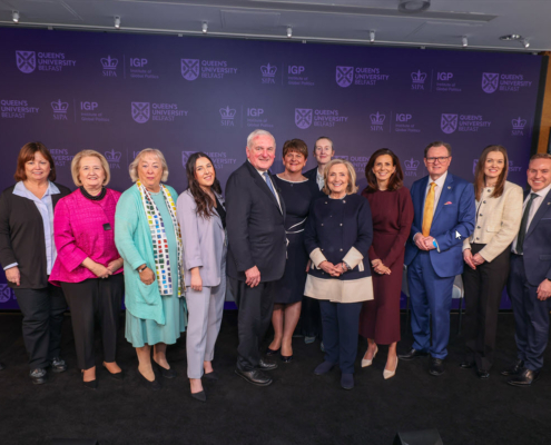 Bertie Ahern at Institute of Global Politics Columbia University and Queens University Belfast Women Building Peace