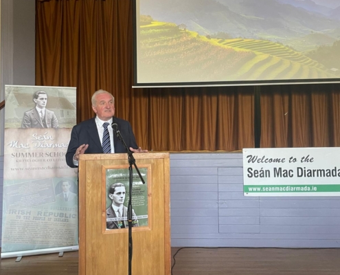 Bertie Ahern at the Opening of Sean Mac Diarmada 2024 Summer School and at the homestead of Sean Mac Diarmada in County Leitrim (1)