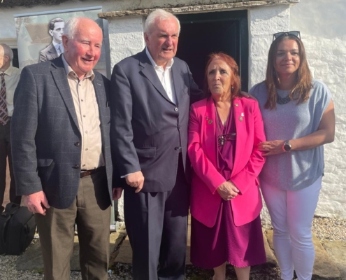 Bertie Ahern at the Opening of Sean Mac Diarmada 2024 Summer School and at the homestead of Sean Mac Diarmada in County Leitrim (2)