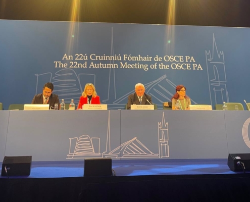 Bertie Ahern at the 22nd Autumn Meeting of OSCE Parliamentary Assembly of the Organisation for Security and Cooperation in Europe, Dublin - 2